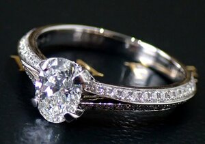 定価99万円 磨き済 超美品GRAFF グラフ 0.5ct VVS2 レガシー ダイヤ リング ソリテール Pt950プラチナ 3g 7.5号 ダイヤリング ダイヤモンド