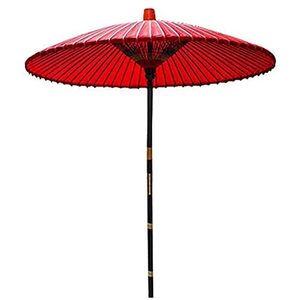 Red Patio Parasol, Classic Oil Paper Umbrella, Hand-made Garden Umbrella, Suitable For Shopping Malls, Courtyards, Wedding