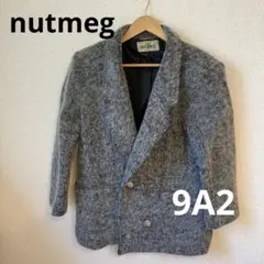 nutmeg レディース　ヴィンテージ　コート　毛　グレー