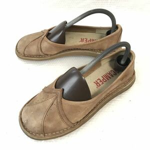 CAMPER/カンペール/37-541(600 A SPECIAL★本革/スリッポン/サンダルシューズ【25.0-25.5程度/茶/BROWN】かかと付き/スリッパ◆C-198