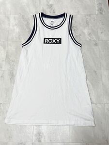 ROXY ロキシー 　タンクトップ　ノースリーブワンピース　 ワンピース 　　Mサイズ　ホワイト　ネイビー