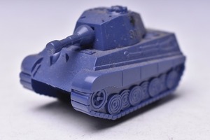 【コンバット チョロＱ】37★KING-TIGER GERMAN TANK★NO.C-14★ダークブルー★ドイツ軍★当時物★TAKARA★タカラ★