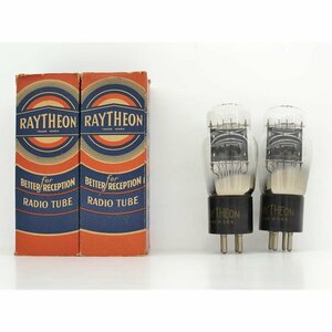 1円【ジャンク】RAYTHEON レイセオン/真空管チューブ管 Tube 2本セット/45/75