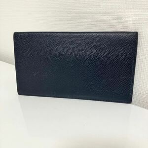 HERMES エルメス ヴォーエプソン ベアンスフレ 長財布 バイカラー ネイビ