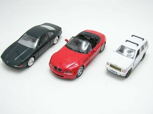 ★ハローカメラ★1円スタート★ 2510 ミニカー 3台セット BMW Z3 ロードスター BMW 850I クライスラー JEEP 即決有り