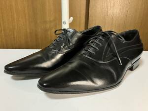 送料無料 イタリア製 07SS Dior homme by Hedi Slimane ポインテッド レザーシューズ 41.5 ディオールオム 革靴 エディスリマン アーカイブ