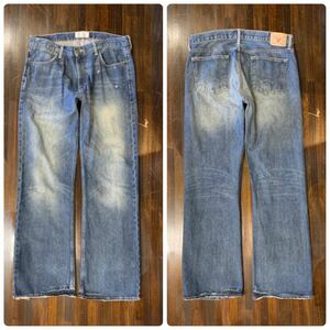 J933TC メンズ パンツ AMERICANN EAGLE OUTFITTERS アメリカンイーグル デニム ジーンズ ブーツカット ローライズ 加工 / W34 送料520円