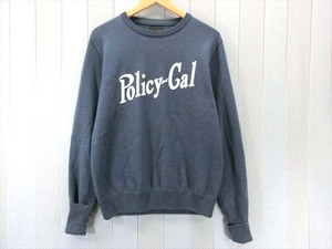 キャリー CALEE プリント　ニットセーター　ロゴpolicycal M