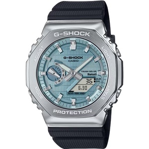 カシオ G-SHOCK GBM-2100A-1A2JF ライトブルー タフソーラー メタルベゼル ウレタンバンド Bluetooth搭載 スマートフォンリンク 腕時計