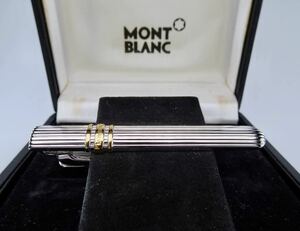 Montblanc プラチナプレーティング　ＳＶ９２５　シルバー　ゴールドライン　モンブラン　ネクタイピン　タイピン　タイバー