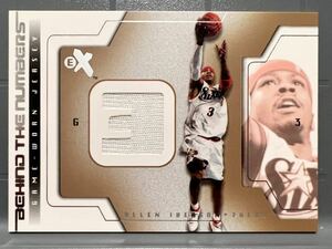 激レア Jersey 03 Fleer Allen Iverson アレン・アイバーソン NBA 実使用 ユニフォーム 76ers バスケ Panini MVP All-star HOF Legend 75th