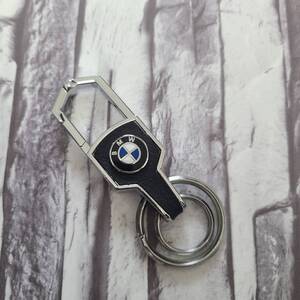 BMW カラビナ付き　レザーキーホルダー