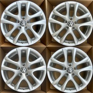 即決◆美品◆VW フォルクスワーゲン シロッコ純正ホイール17インチ4本セット◆8J-17 +41 PCD112×5H◆パサートCC ゴルフGTI 流用