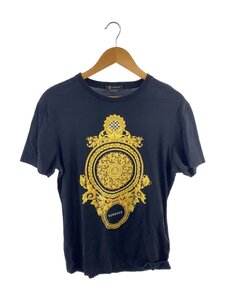 VERSACE◆Tシャツ/S/コットン/BLK/無地/A228806