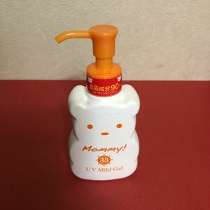 Mommy！食品成分マミーUVマイルドジェルN(100g)顔体用SPF33PA+++便利ポンプ日焼け止めUVカット化粧品紫外線対策日本製USED美品