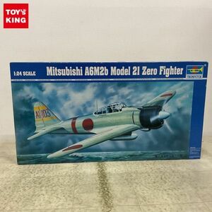 1円〜 ジャンク トランペッター 1/24 三菱 A6M2b 零式艦上戦闘機 21型