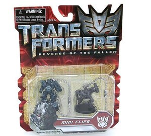 【中古】Transformers Revenge of The Fallen Mini Clips - Iron Hide and Starscre