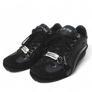 ディースクエアード DSQUARED2 VITELLO SPORT NERO レザー ローカット スニーカー 35 ブラック 黒系 レディース