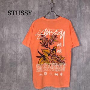 『STUSSY』ステューシー (M) ブルームピグメントダイド半袖Tシャツ