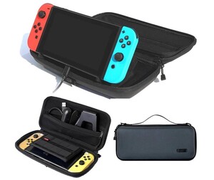 新品 新型Nintendo Switch有機ELモデル対応 ハイエンド仕様 多機能ケース スタンドポーチ 充電ポート 任天堂スイッチ／YJ240528008