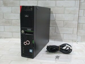 07311 Ω 新TTPC 1838m 保証有 富士通【 PRIMERGY TX1320 M4 】【 OS無 / Xeon E-2134 3.5GHz / 300GB SAS 2.5インチ×3 / 24GB 】鍵付