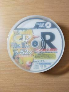 [未使用、開封済]CD-R8枚セット(株式会社リックスの700MBが7枚とFUJIFILMの650MBが1枚) #白色レーベル