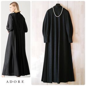 ◆幻◆ 希少美品　定価6.4万円 ADORE Aラインバックプリーツワンピース　入園式　入学式