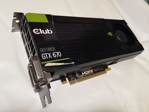 Club Geforce GTX 670 1.5GB 動作確認済み