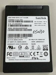 SanDisk SSD 512GB【動作確認済み】0302　