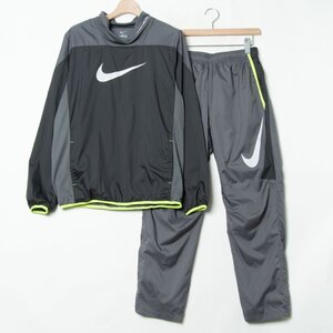 【1円スタート】NIKE RCURIAL ナイキ サイズL 上下セット セットアップ グレー 裏メッシュ ポリ100％ メンズ スポーツウェア 通年