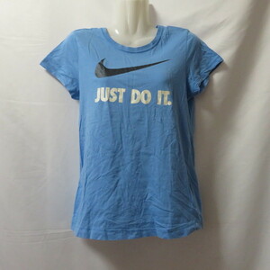 古着 レディースM NIKE/ナイキ Tシャツ 半袖 スポーツMIX カジュアル 水色 454600-412