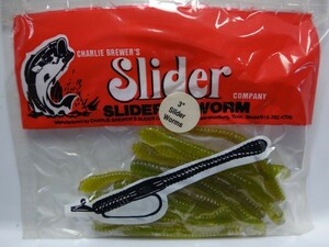 SLIDER 3 SH3111 NATURAL SHELL スライダーカンパニー スライダーワーム 3インチ ナチュラルシェル　ワッキー ネコリグ ツネキチ ピュン