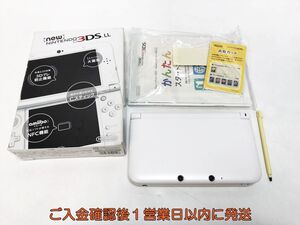 【1円】NEWニンテンドー3DSLL 本体 パールホワイト 任天堂 SPR-001 初期化/動作確認済 3DS LL J07-160yk/F3