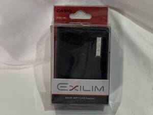 【 CASIO 】カシオ EXILIM オリジナル本革ケース ESC-90 適応機種：EX-V7 EX-Z1050 レザーケース 本皮 黒 ブラック