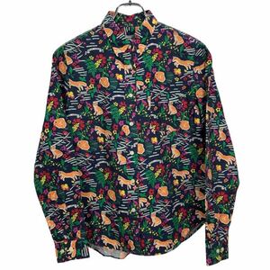 美品　MAISON KITSUNE メゾンキツネ　レディース　総柄　長袖シャツ トップス　S表記