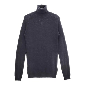 4-1123T△JOHN SMEDLEY ウール リブニット タートルネック CA45550 サイズS セーター ニット チャコールグレー ジョンスメドレー 251124