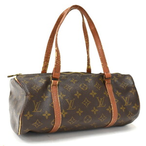 1円 ◆良品 LOUIS VUITTON ルイヴィトン ハンドバッグ パピヨン30 M51385 モノグラム キャンバス ブラウン◆E.Bgml.tI-14