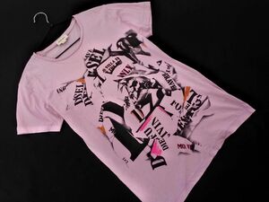 ネコポスOK DIESEL ディーゼル プリント Tシャツ sizeS/ピンク ■◆ ☆ efc6 メンズ
