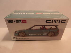 MINI-GT　1/64　KAIDO　HOUSE　シビック　EF　＊開封済　＊送料410円～ 　街道ハウス　Honda Civic　Kaido Works V1