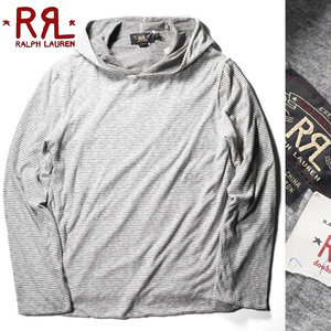 新品【 RRL Ralph Lauren】ラルフローレン/ダブルアールエル/過去モデル/2枚地コットン素材/ボーダーパーカーL/日本サイズL-XL相当