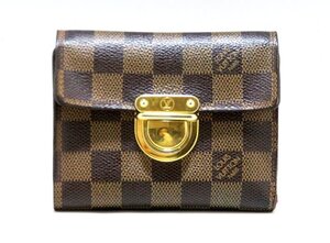 【質】★USED品★ルイ・ヴィトン/LOUIS VUITTON ダミエ ポルトフォイユ・コアラ 三つ折り財布 N60005 ★