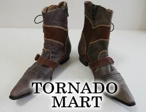 ▼送料無料▼49350円▼新品▼トルネードマートレザーブーツL(27)▼TORNADOMART▼レースアップ▼日本製