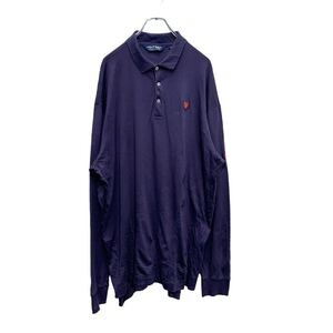 POLO GOLF 長袖ポロシャツ XLサイズ ビッグサイズ ラルフローレン 紺 ネイビー 古着卸 アメリカ仕入 a603-6938