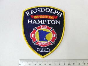 【ワッペン】RANDOLPH HAMPTON FIRE RESCUE
