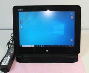 富士通 10.1インチ タブレット ARROWS Tab Q555/K64 Atom Z3795 1.59GHz 4GB eMMC128GB Win10 ドッグ付