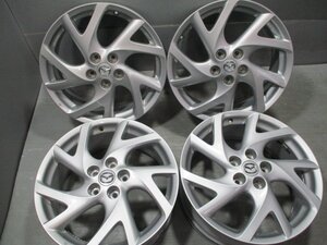 BH209☆中古ホイール☆18×7.5J +60 マツダアルミ 4枚価格！法人宛/営業所止め送料無料　アテンザ