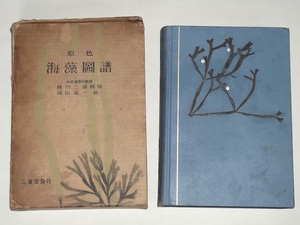 昭和9年 原色 海藻図譜 岡田喜一 三省堂 戦前 海藻 藻類 図鑑 海苔 寒天 昆布 製造