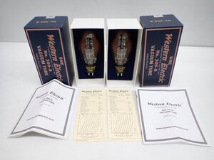 【開封未使用品】 Western Electric WE 300B マッチドペア 同ロット 2005年製 ウェスタンエレクトリック 直熱三極出力管 元箱付 ∩ 710D4-1