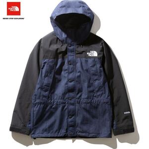 ザノースフェイス マウンテン ライト デニム ジャケット GORE-TEX／ゴアテックス（メンズ）ナイロン インディゴ デニム NP12032-ID／XXL