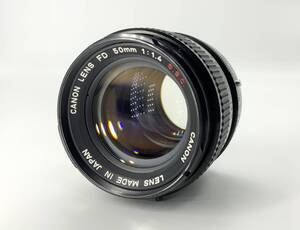 ★実用動作品★Canon キヤノン FD 50mm 1:1.4 S.S.C. 明るい単焦点レンズ 　//eN131549